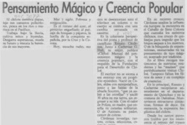 Pensamiento mágico y creencia popular