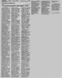 "El gran puzzle del siglo XXI"