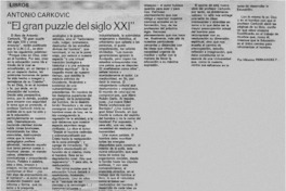 "El gran puzzle del siglo XXI"