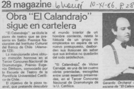 Obra "El calandrajo" sigue en cartelera