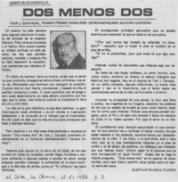 Dos menos dos