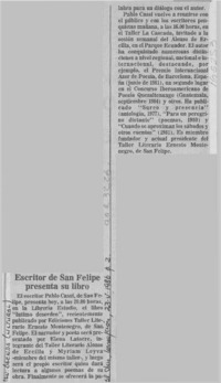 Escritor de San Felipe presenta su libro