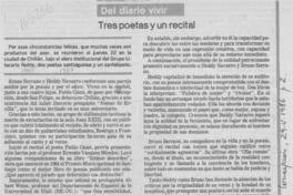 Tres poetas y un recital