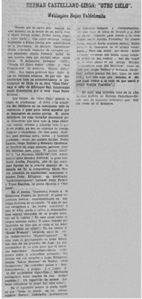 Hernán Castella-Girón, "Otro cielo"