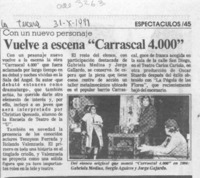 Vuelve a escena "Carrascal 4.000"