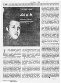 Let it be  [artículo] Verónica Poblete.