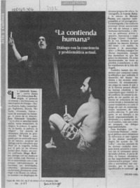 "La contienda humana"  [artículo] Virginia Vidal.
