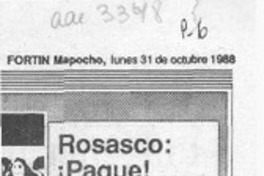 Rosasco, pague!  [artículo].