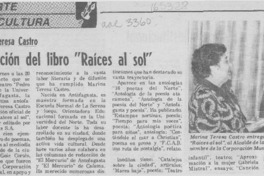 Presentación del libro "Raíces al sol"