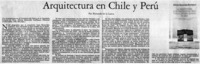Arquitectura en Chile y Perú
