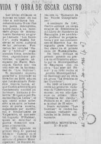 Vida y obra de Oscar Castro