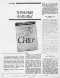 "Ni pusilánimes ni enclenques"