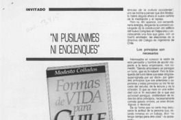 "Ni pusilánimes ni enclenques"