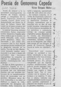 Poesía de Genoveva Cepeda