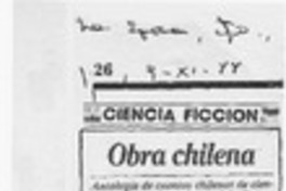 Obra chilena  [artículo] Samuel Silva.