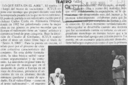 "Lo que está en el aire"