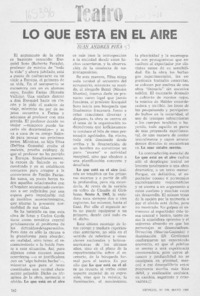 Lo que está en el aire