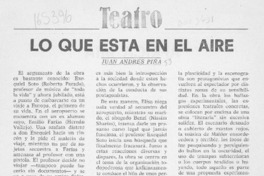 Lo que está en el aire