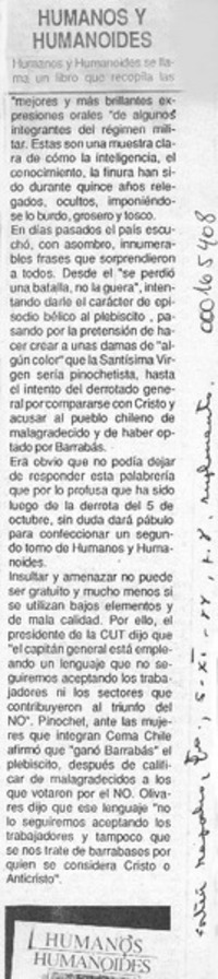 Humanos y humanoides