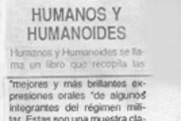 Humanos y humanoides