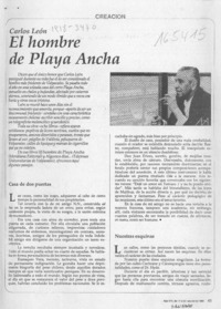 El Hombre de Playa Ancha  [artículo].