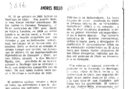 Andrés Bello  [artículo].