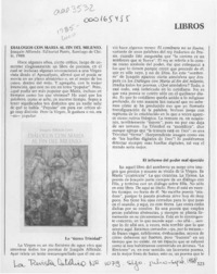 Diálogos con María al fin del milenio  [artículo] Miguel Arteche.