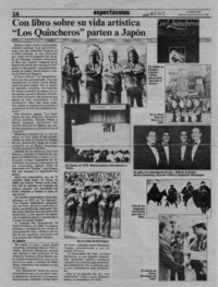 Con libro sobre su vida artística "Los Quincheros" parten a Japón