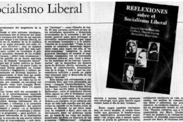 Sobre el socialismo liberal