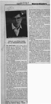 Chile, la otra cara de la modernización  [artículo] Ch. G. O.