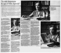 "Lo más importante es que el niño aprenda"