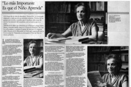 "Lo más importante es que el niño aprenda"