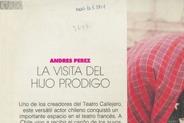 La Visita del hijo pródigo  [artículo].