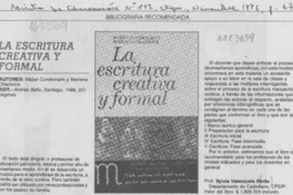 La escritura creativa y formal
