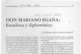 Don Mariano Egaña, estadista y diplomático