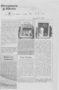 Literatura y libros  [artículo].