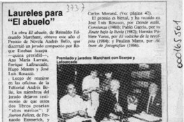 Laureles para "El abuelo"  [artículo].