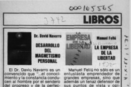 Libros  [artículo] H. V. M.
