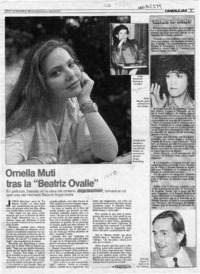 Ornella Muti tras la "Beatriz Ovalle"  [artículo] Carmen Mera O.