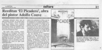 Reeditan "El picadero", obra del pintor Adolfo Couve