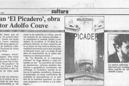 Reeditan "El picadero", obra del pintor Adolfo Couve