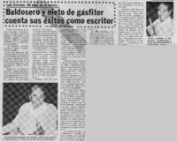 Baldosero y nieto de gásfiter cuenta sus éxitos como escritor