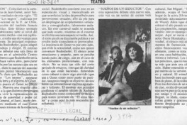 "El balcón"  [artículo] Pedro Labra.