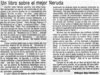 Un libro sobre el mejor Neruda