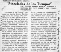 "Pinceladas de los tiempos"  [artículo] Eliana Godoy Godoy.