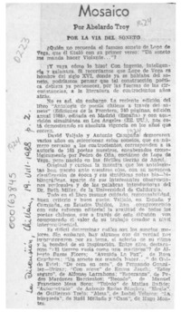 Mosaico  [artículo] Abelardo Troy.