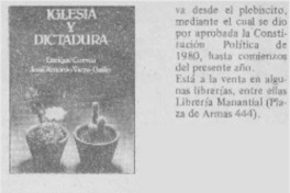 Iglesia y dictadura