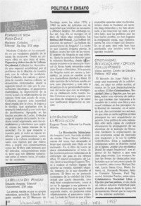 Política y ensayo  [artículo].