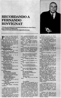 Recordando a Fernando Binvignat