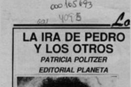 La ira de Pedro y los otros  [artículo] Jorge Donoso Pacheco.